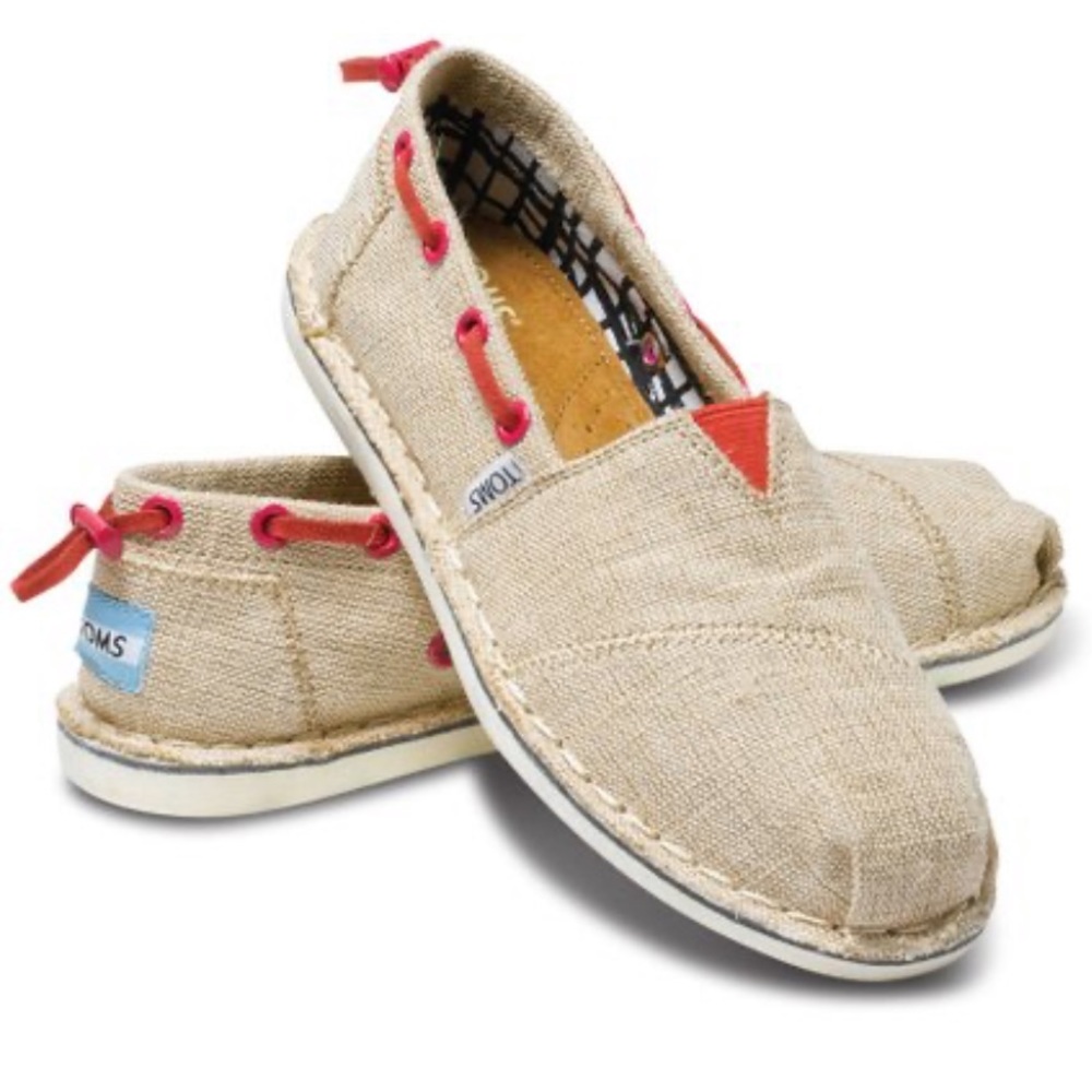 🚫SOLD🚫 Tom’s Bimini Stitchout Burlap Shoes